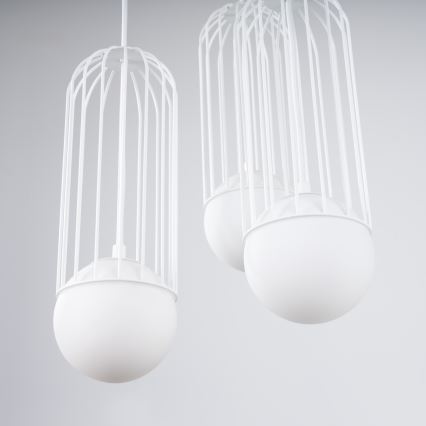 Lámpara colgante BRINA 3xG9/8W/230V blanco