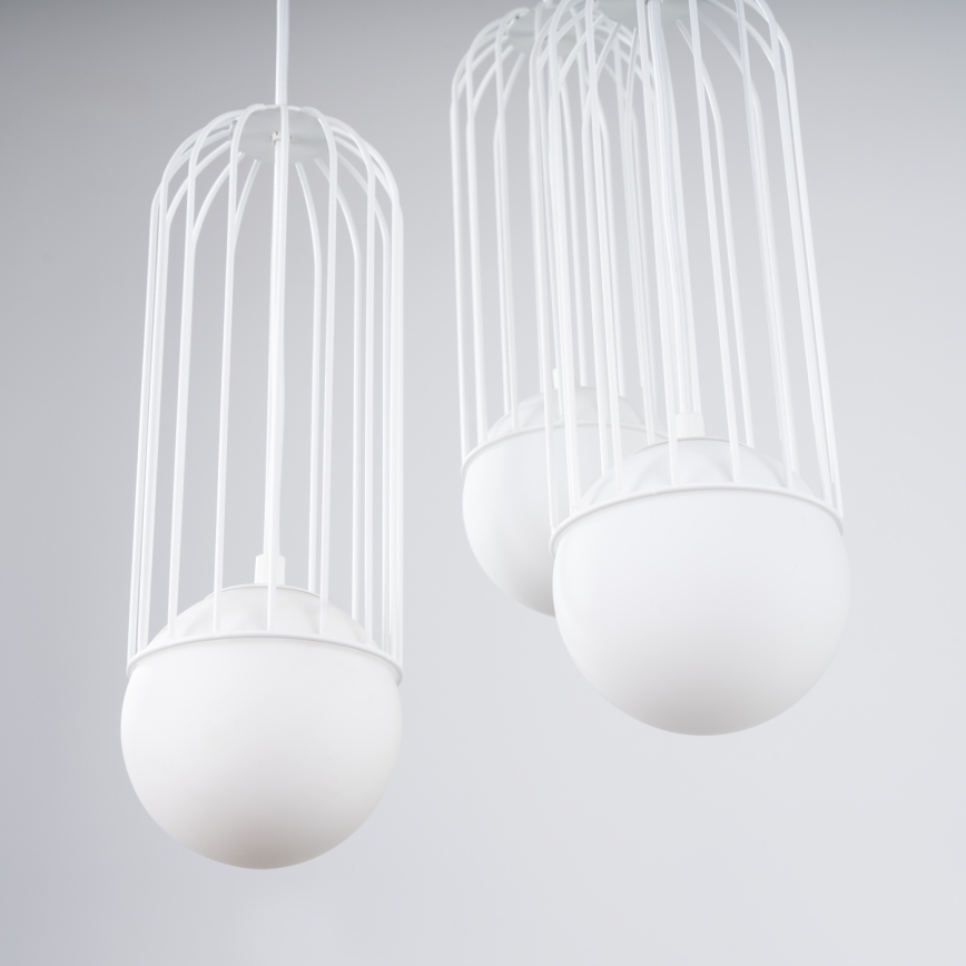 Lámpara colgante BRINA 3xG9/8W/230V blanco