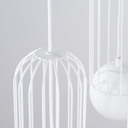 Lámpara colgante BRINA 3xG9/8W/230V blanco