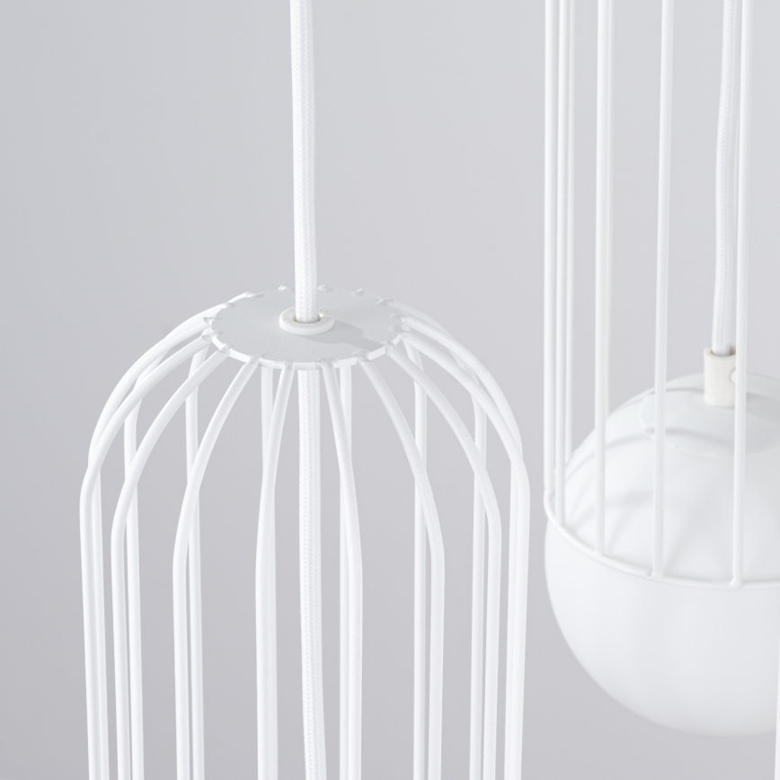 Lámpara colgante BRINA 3xG9/8W/230V blanco