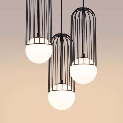 Lámpara colgante BRINA 3xG9/8W/230V negro