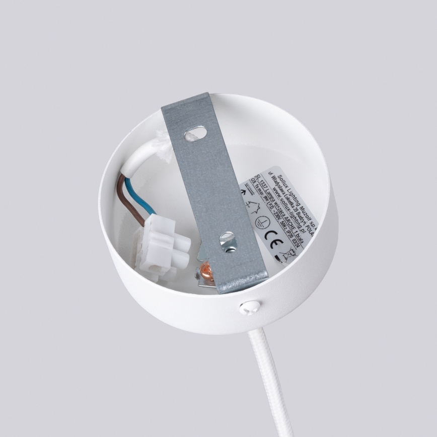 Lámpara colgante ARCHE 1xG9/8W/230V blanco
