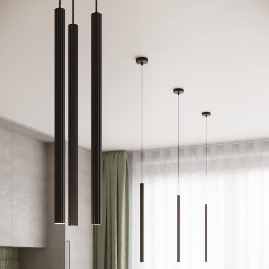 Lámpara colgante ARCHE 3xG9/8W/230V negro