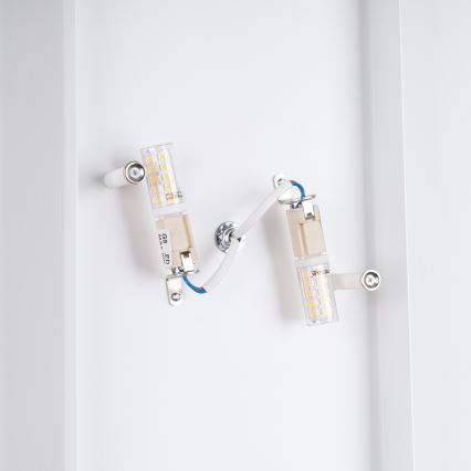 Aplique DURLIN 2xG9/8W/230V blanco