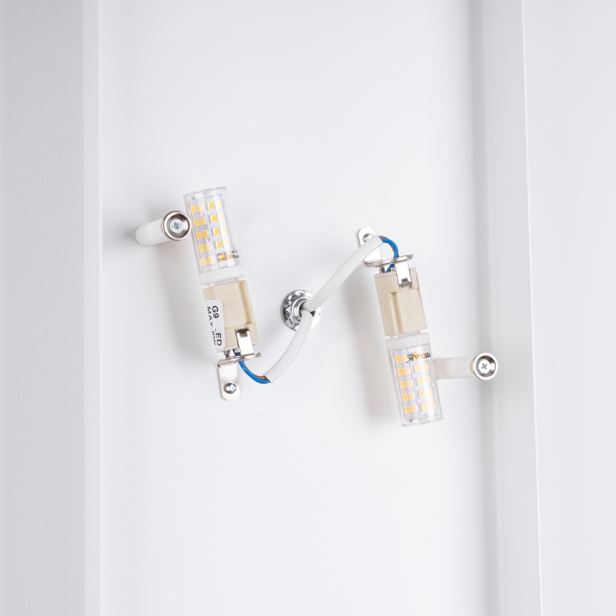 Aplique DURLIN 2xG9/8W/230V blanco