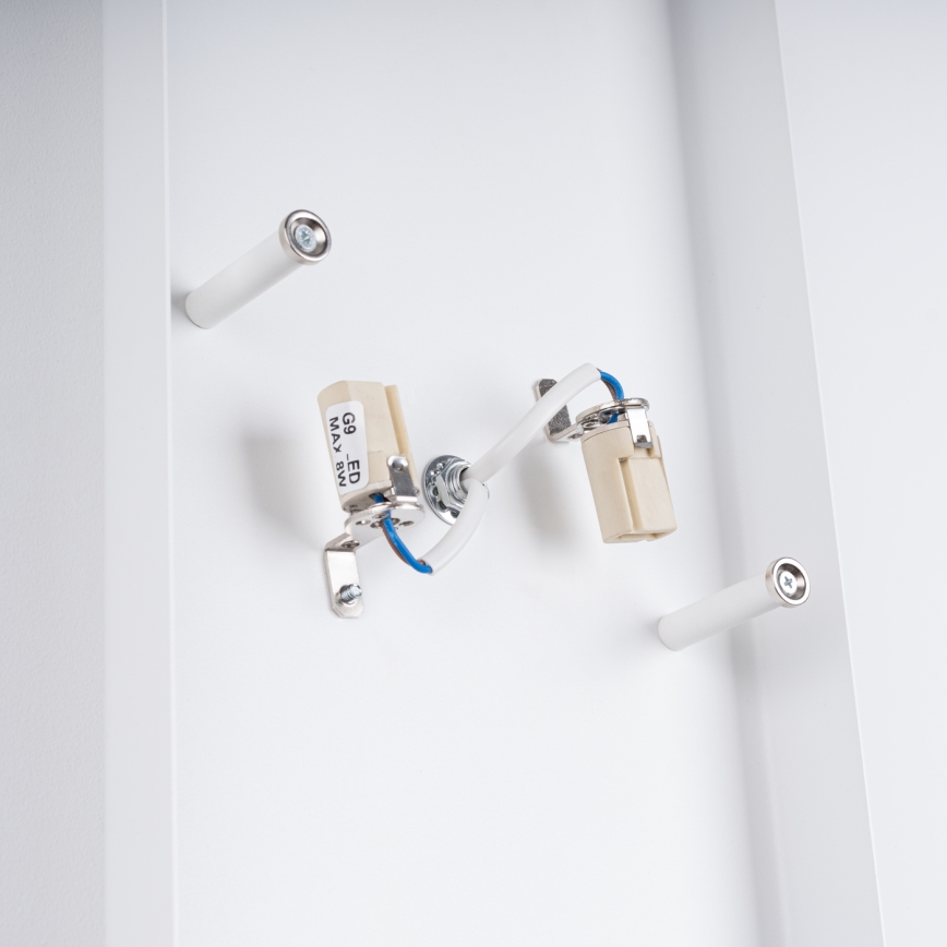 Aplique DURLIN 2xG9/8W/230V blanco