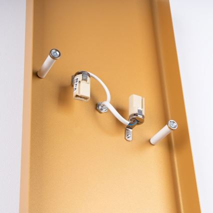 Aplique DURLIN 2xG9/8W/230V dorado/blanco