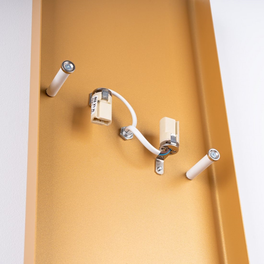 Aplique DURLIN 2xG9/8W/230V dorado/blanco