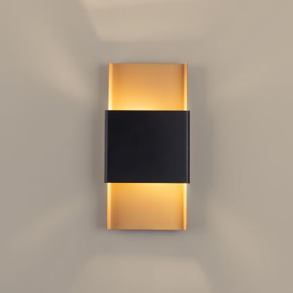 Aplique DURLIN 2xG9/8W/230V dorado/negro