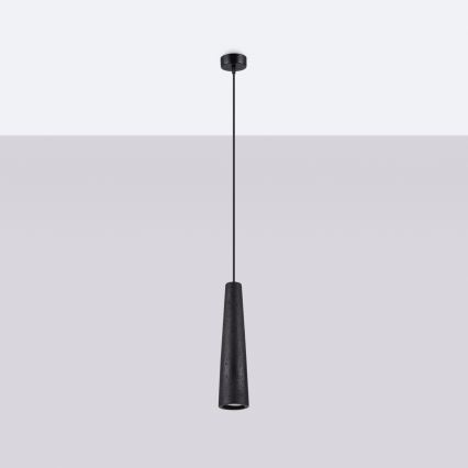 Lámpara colgante ELECTRA 1xGU10/10W/230V concreto/negro