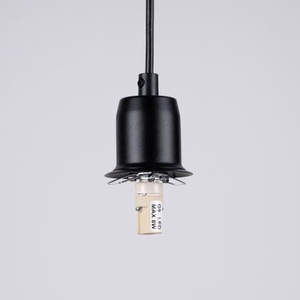 Lámpara colgante HYPERION 3xG9/8W/230V negro