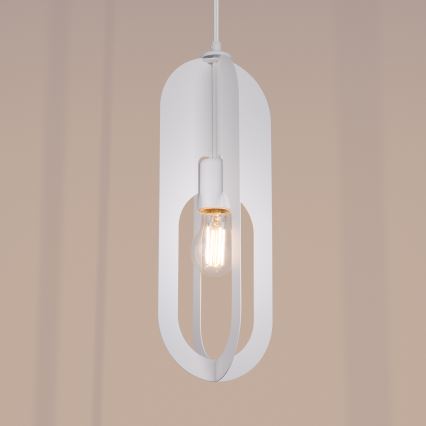 Lámpara colgante NICUS 1xE27/15W/230V blanco