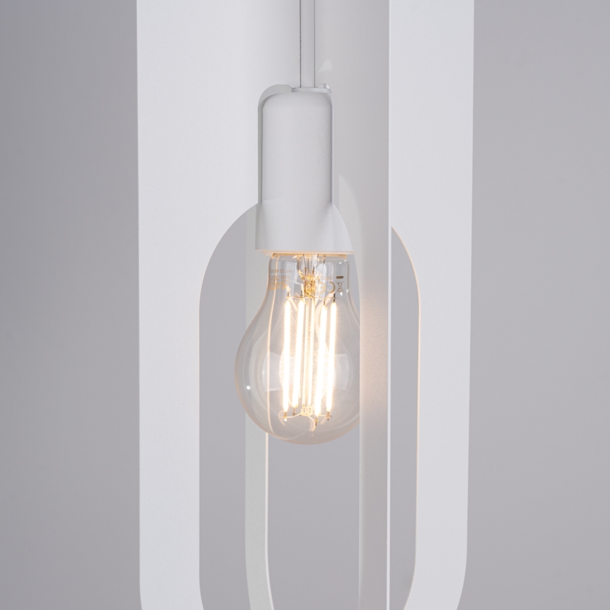 Lámpara colgante NICUS 1xE27/15W/230V blanco