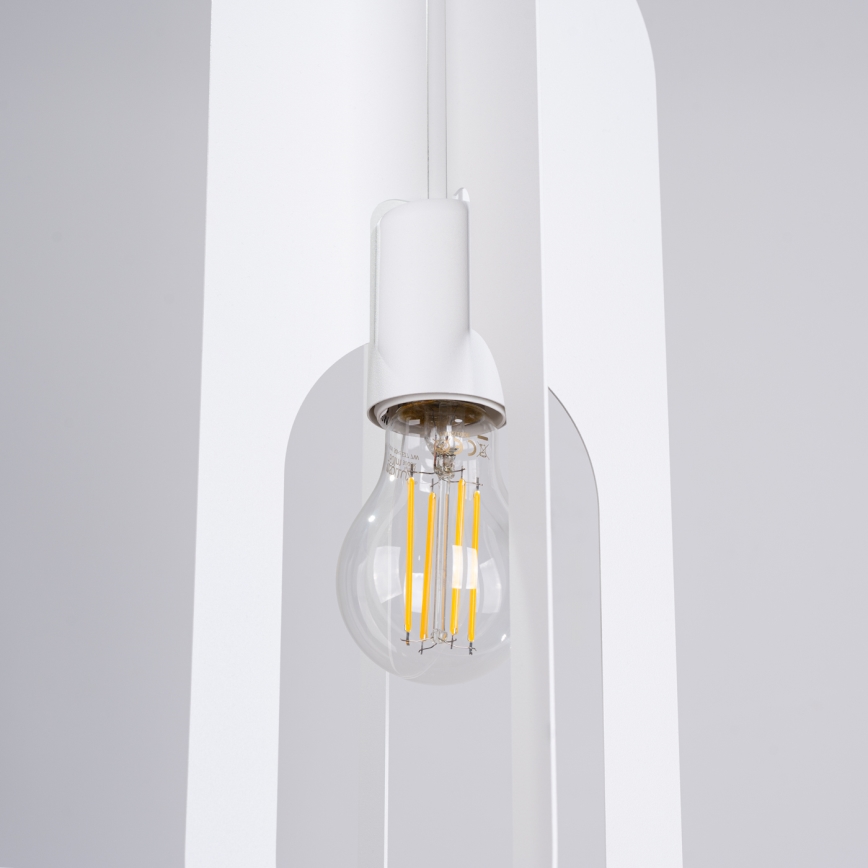 Lámpara colgante NICUS 1xE27/15W/230V blanco