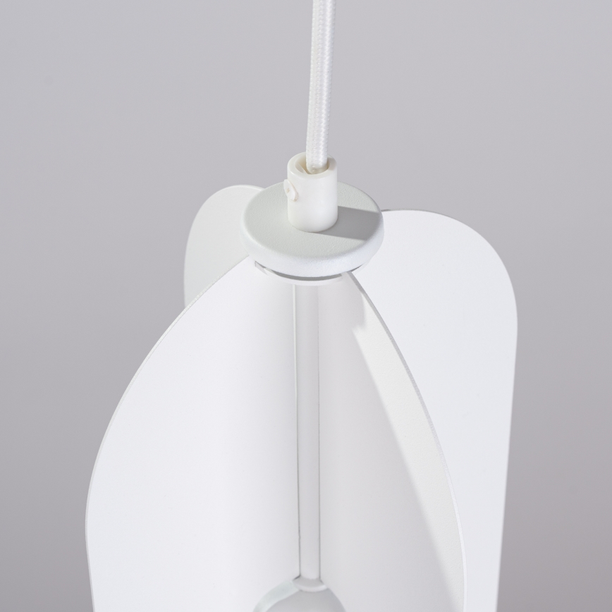 Lámpara colgante NICUS 1xE27/15W/230V blanco