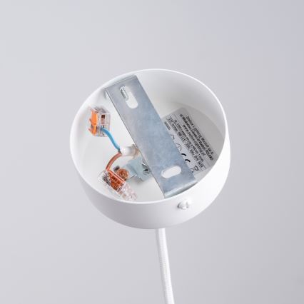 Lámpara colgante NICUS 1xE27/15W/230V blanco