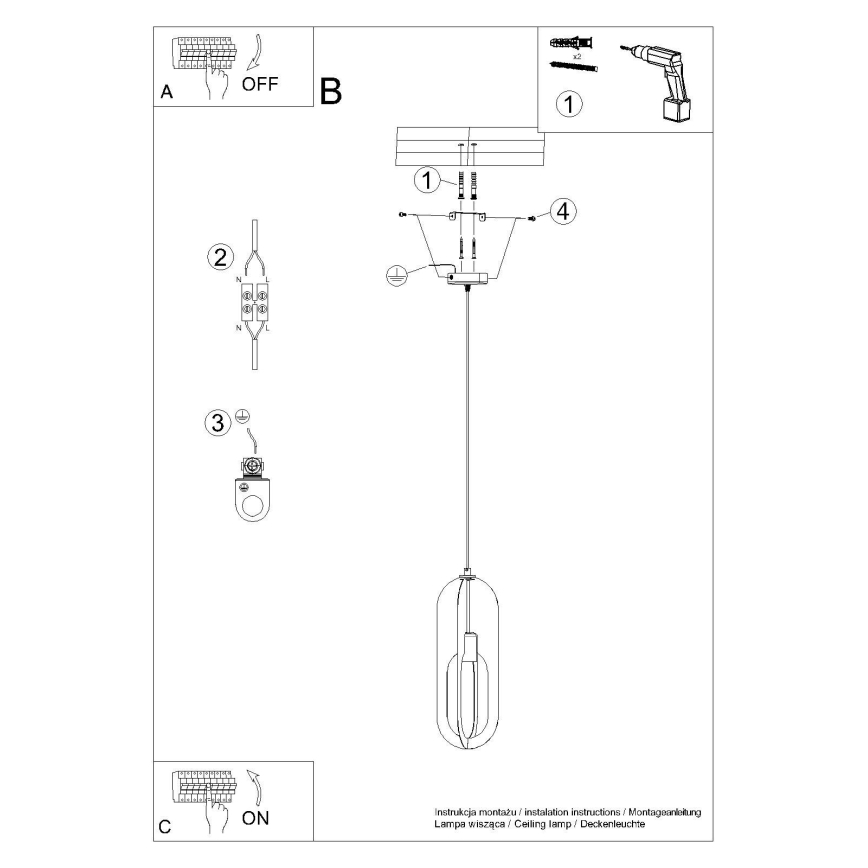 Lámpara colgante NICUS 1xE27/15W/230V blanco