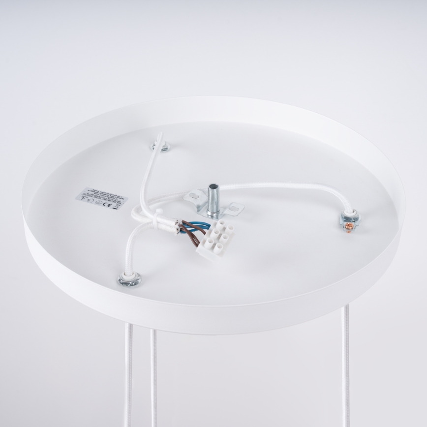 Lámpara colgante NICUS 3xE27/15W/230V blanco