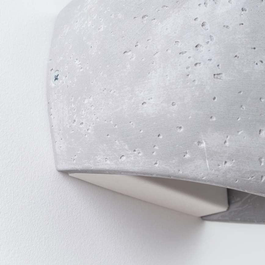 Aplique de pared GLOBE 2xG9/8W/230V hormigón/gris