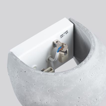 Aplique de pared GLOBE 2xG9/8W/230V hormigón/gris