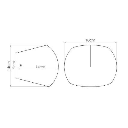 Aplique de pared GLOBE 2xG9/8W/230V hormigón/gris