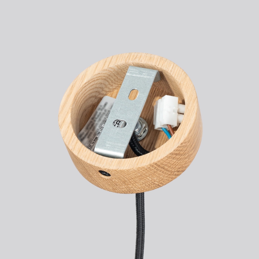 Lámpara colgante con cable MAB 1xE27/15W/230V Ø 22 cm hormigón/gris