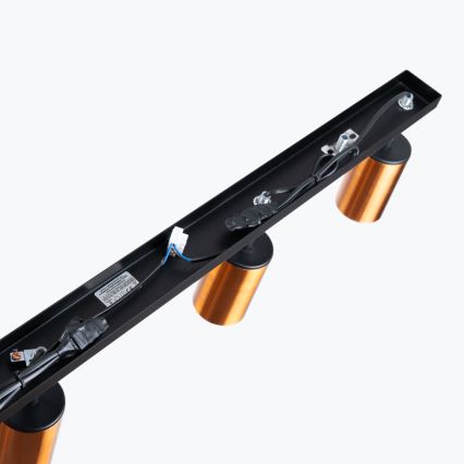 Foco WINX 4xGU10/10W/230V negro/cobre