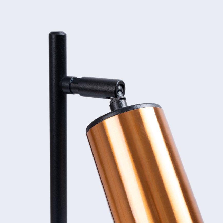 Lámpara de mesa WINX 1xGU10/10W/230V negro/cobre