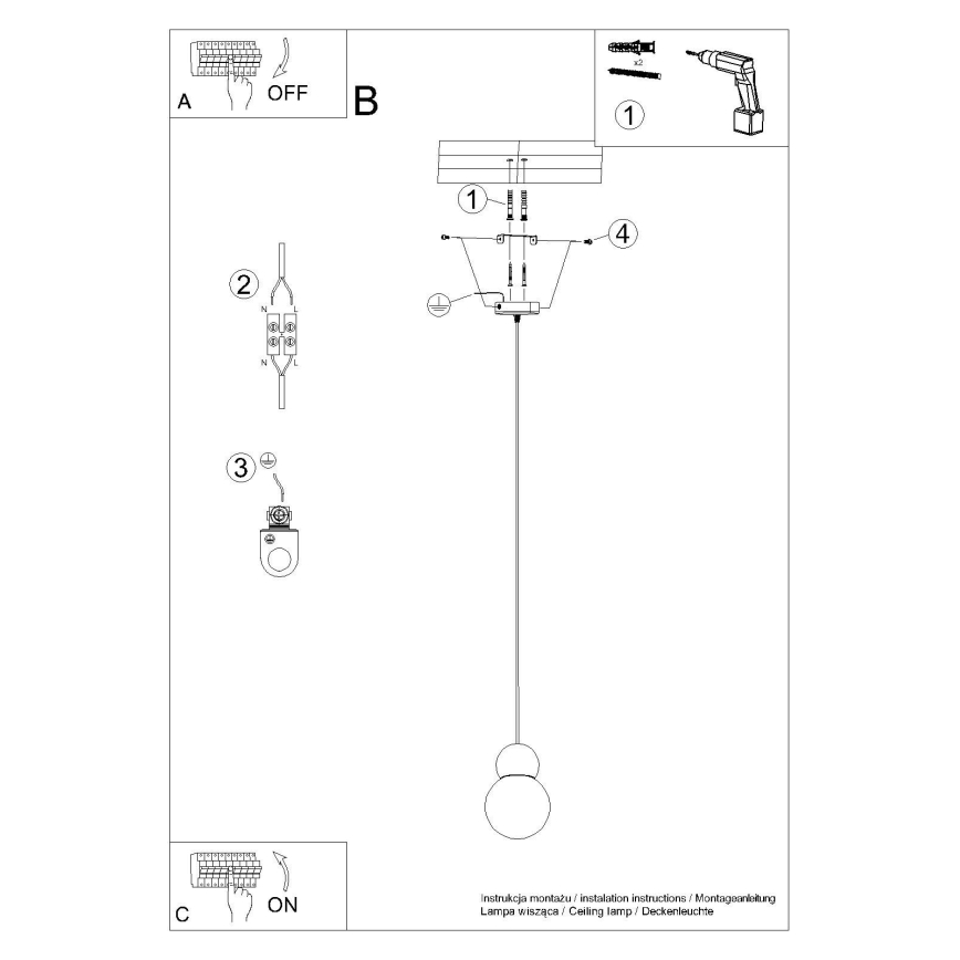 Lámpara colgante PEKKA 1xG9/8W/230V blanco