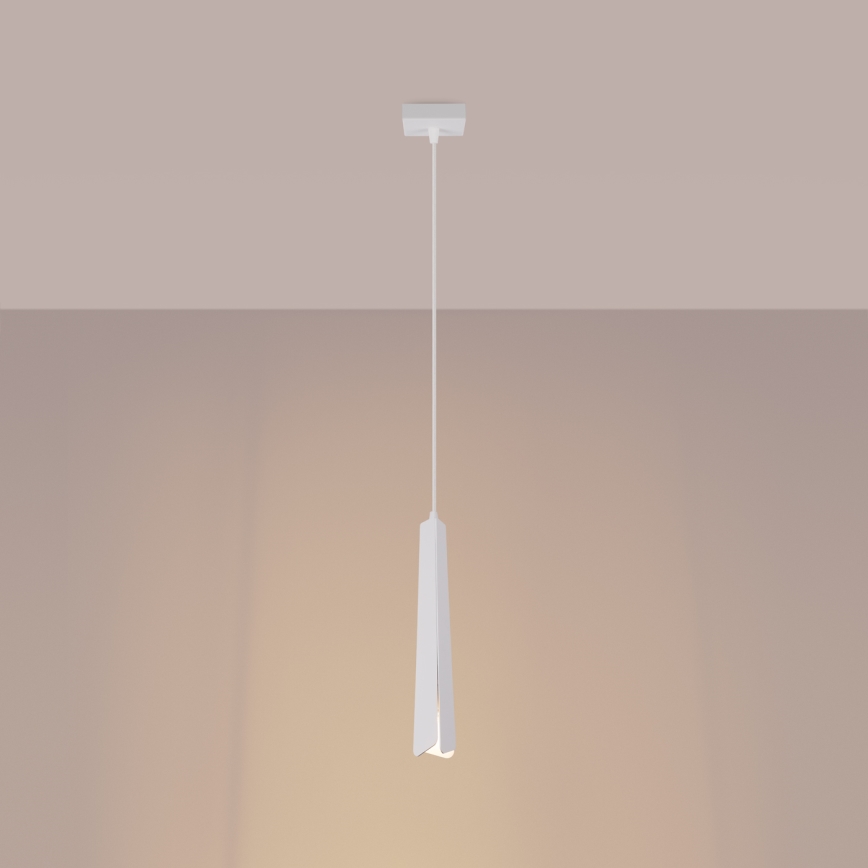 Lámpara colgante PRYSM 1xG9/8W/230V blanco