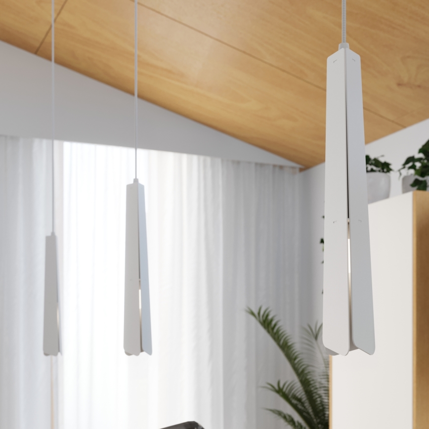 Lámpara colgante PRYSM 1xG9/8W/230V blanco