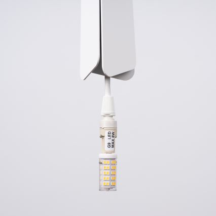 Lámpara colgante PRYSM 1xG9/8W/230V blanco