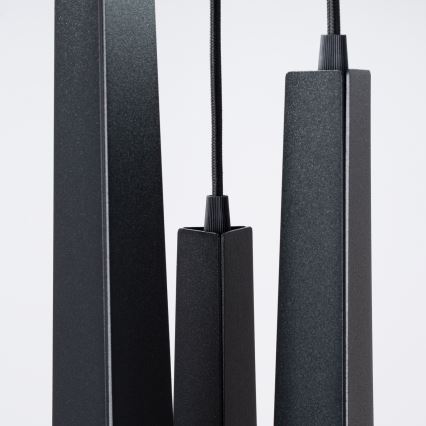 Lámpara colgante PRYSM 3xG9/8W/230V negro