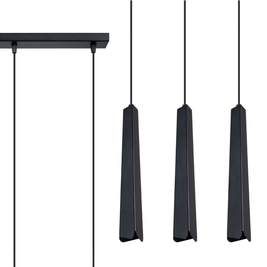 Lámpara colgante PRYSM 3xG9/8W/230V negro