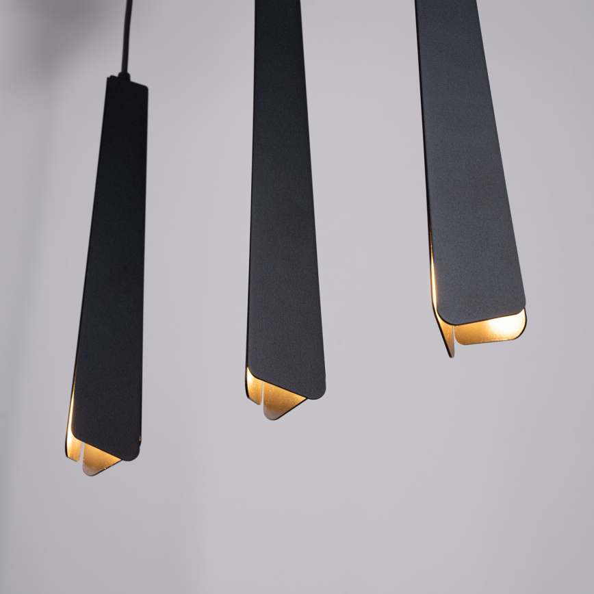 Lámpara colgante PRYSM 3xG9/8W/230V negro