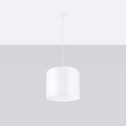 Lámpara colgante NOVA 1xE27/15W/230V diá. 30 cm blanco