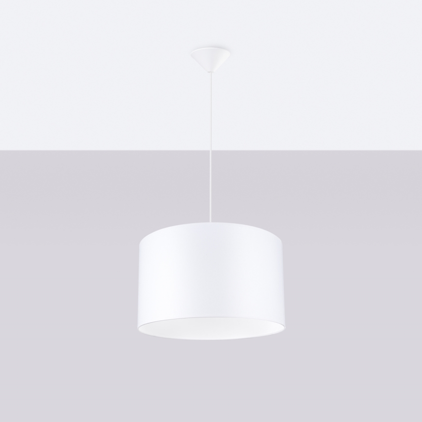 Lámpara colgante NOVA 1xE27/15W/230V diá. 40 cm blanco