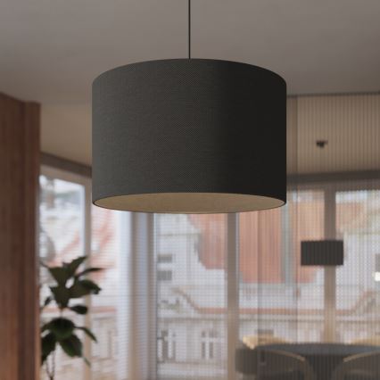 Lámpara colgante NOVA 1xE27/15W/230V diá. 30 cm negro