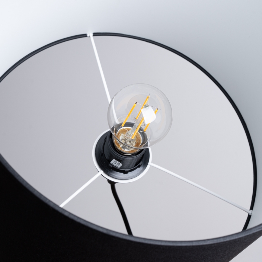 Lámpara colgante NOVA 1xE27/15W/230V diá. 30 cm negro
