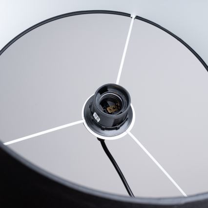 Lámpara colgante NOVA 1xE27/15W/230V diá. 30 cm negro