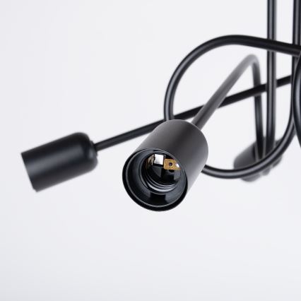 Lámpara de techo LOOP 5xE27/15W/230V negro
