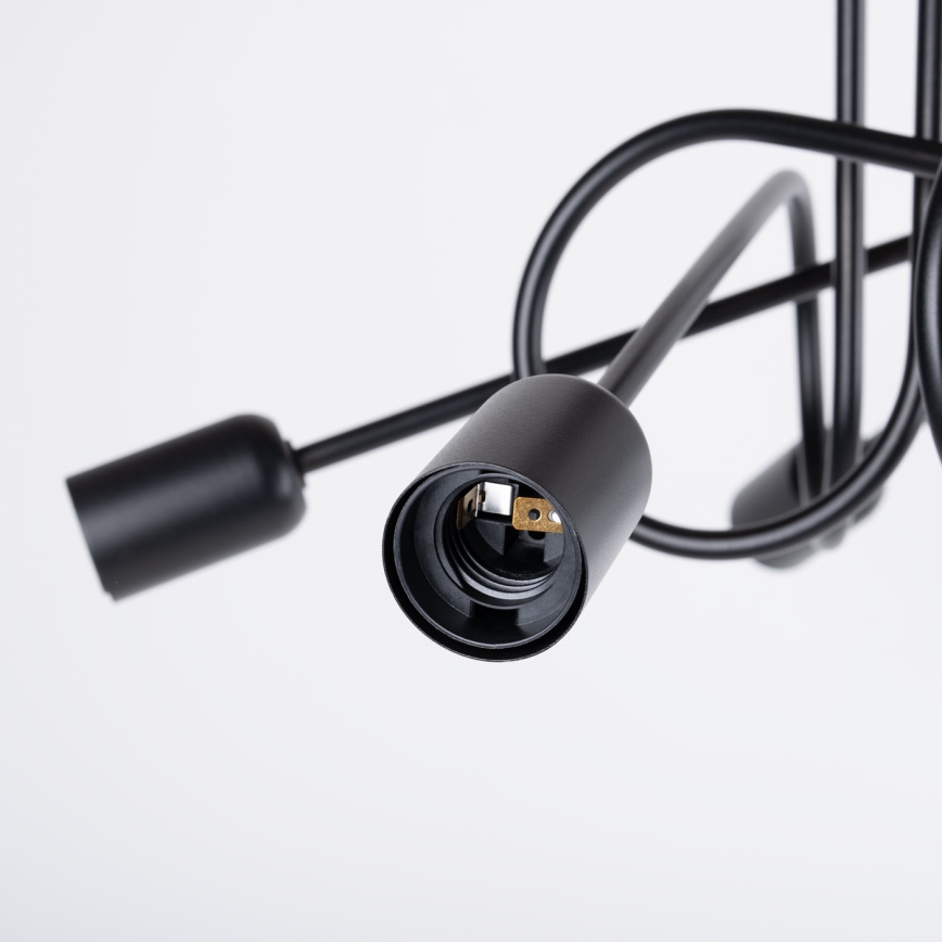 Lámpara de techo LOOP 5xE27/15W/230V negro