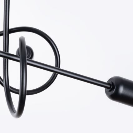 Lámpara de techo LOOP 5xE27/15W/230V negro