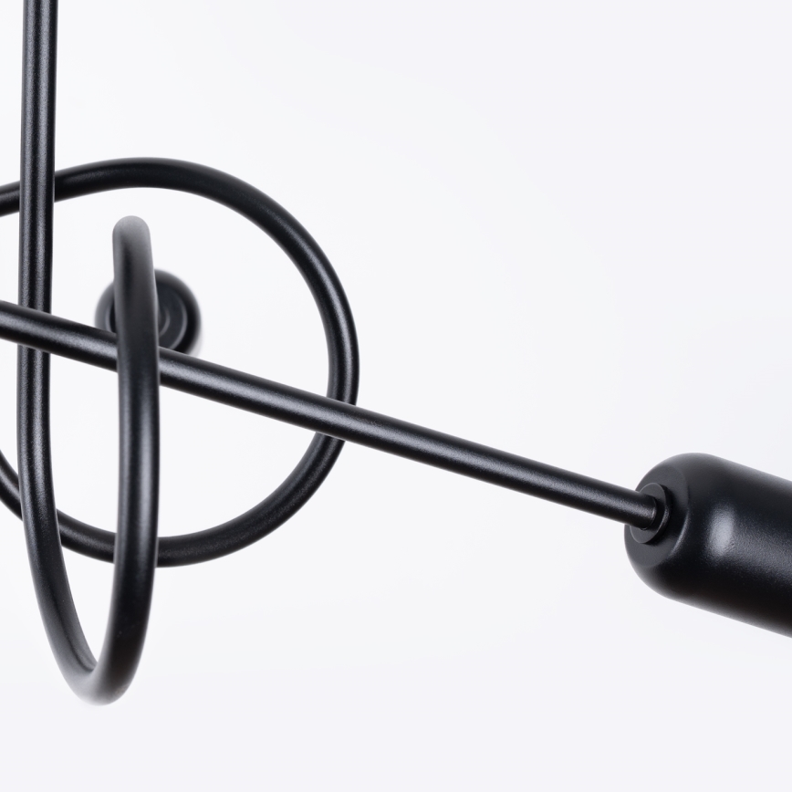 Lámpara de techo LOOP 5xE27/15W/230V negro