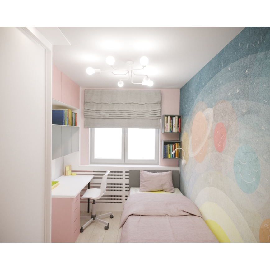 Lámpara de techo VECTOR 6xE27/15W/230V blanco