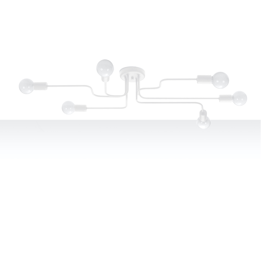 Lámpara de techo VECTOR 6xE27/15W/230V blanco