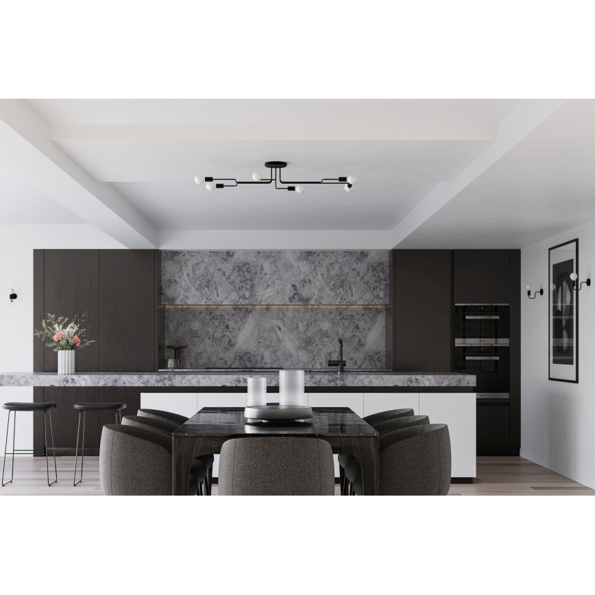 Aplique VECTOR 1xE27/15W/230V negro