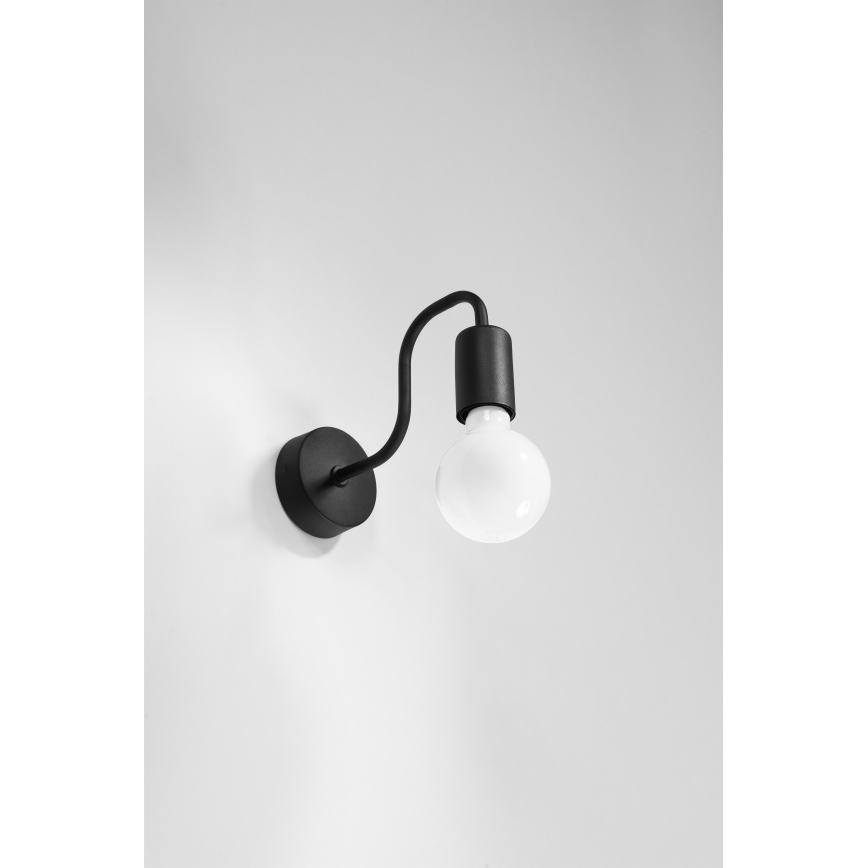 Aplique VECTOR 1xE27/15W/230V negro