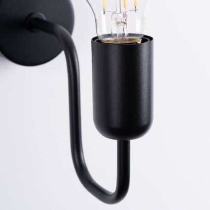 Aplique VECTOR 1xE27/15W/230V negro