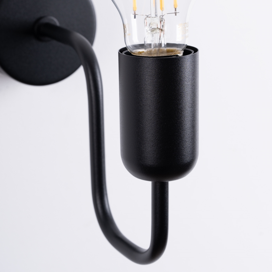 Aplique VECTOR 1xE27/15W/230V negro